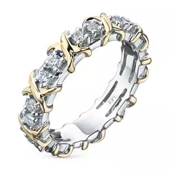 Кольцо из белого золота с бриллиантами э4801кц06163900