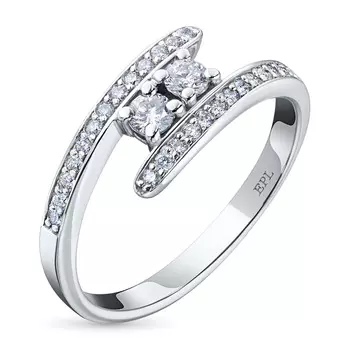 Кольцо из белого золота с бриллиантами э4701кц02185400