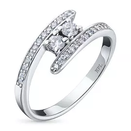 Кольцо из белого золота с бриллиантами э0901кц02185400