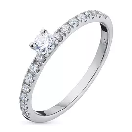 Кольцо из белого золота с бриллиантами э0901кц03153500