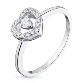 Кольцо из белого золота с бриллиантами э0901кц03181600