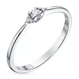 Кольцо из белого золота с бриллиантами э0901кц04152600