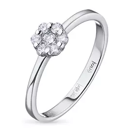 Кольцо из белого золота с бриллиантами э0901кц04152800