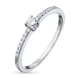 Кольцо из белого золота с бриллиантами э0901кц04153600