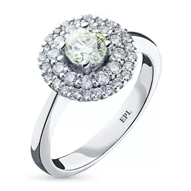 Кольцо из белого золота с бриллиантами э0901кц04170800