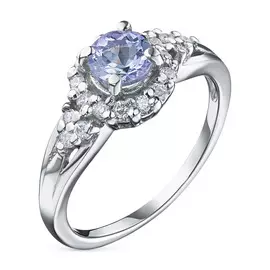 Кольцо из белого золота с бриллиантами э0901кц04200728