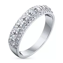 Кольцо из белого золота с бриллиантами э0901кц04200750