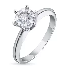 Кольцо из белого золота с бриллиантами э0901кц04201606