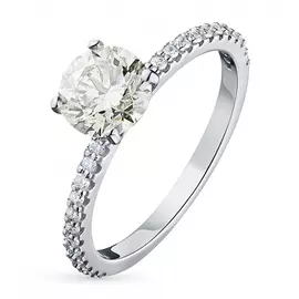 Кольцо из белого золота с бриллиантами э0901кц04202344