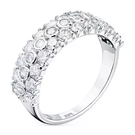 Кольцо из белого золота с бриллиантами э0901кц04210362