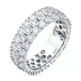 Кольцо из белого золота с бриллиантами э0901кц04210363