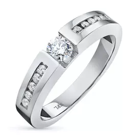 Кольцо из белого золота с бриллиантами э0901кц05150600