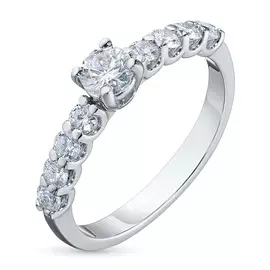 Кольцо из белого золота с бриллиантами э0901кц05166500