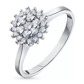 Кольцо из белого золота с бриллиантами э0901кц06184900