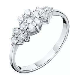 Кольцо из белого золота с бриллиантами э0901кц06210021