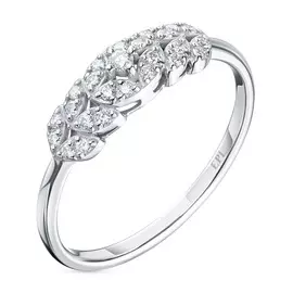 Кольцо из белого золота с бриллиантами э0901кц06210504