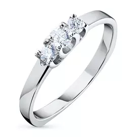 Кольцо из белого золота с бриллиантами э0901кц07153600