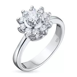 Кольцо из белого золота с бриллиантами э0901кц07153800