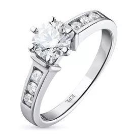 Кольцо из белого золота с бриллиантами э0901кц08151700