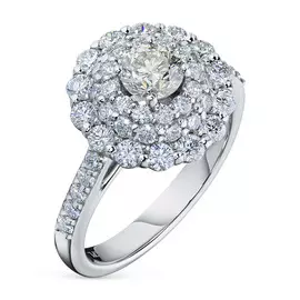 Кольцо из белого золота с бриллиантами э0901кц08190090