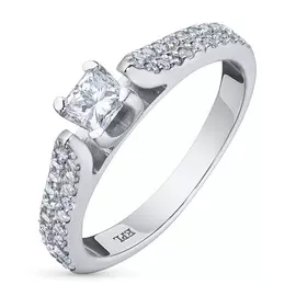 Кольцо из белого золота с бриллиантами э0901кц09172000