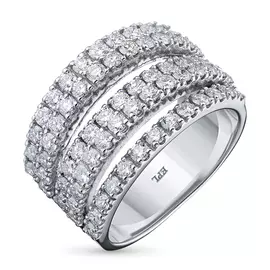 Кольцо из белого золота с бриллиантами э0901кц09176700