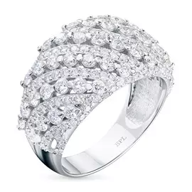 Кольцо из белого золота с бриллиантами э0901кц09210907