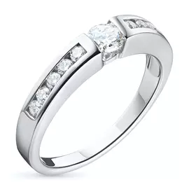 Кольцо из белого золота с бриллиантами э0901кц10101500