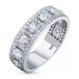 Кольцо из белого золота с бриллиантами э0901кц10130200