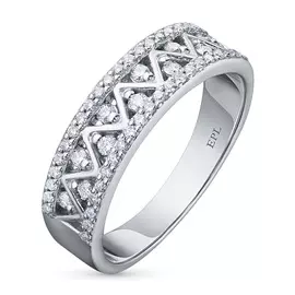 Кольцо из белого золота с бриллиантами э0901кц10170700