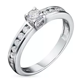 Кольцо из белого золота с бриллиантами э0901кц11081300