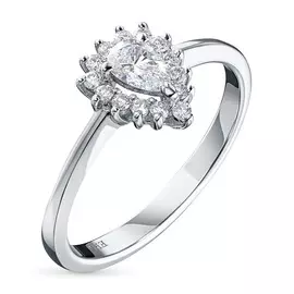 Кольцо из белого золота с бриллиантами э0901кц11154700