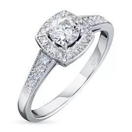 Кольцо из белого золота с бриллиантами э0901кц11160500