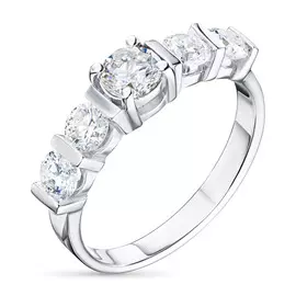 Кольцо из белого золота с бриллиантами э0901кц12140600