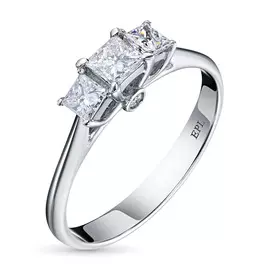 Кольцо из белого золота с бриллиантами э0901кц12190130