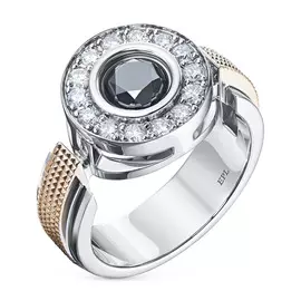 Кольцо из белого золота с бриллиантами э1101кц09200938