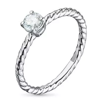 Кольцо из белого золота с бриллиантом э0901кц08210871