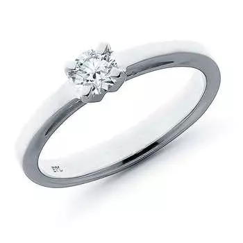 Кольцо из белого золота с бриллиантом э4001кц03080700