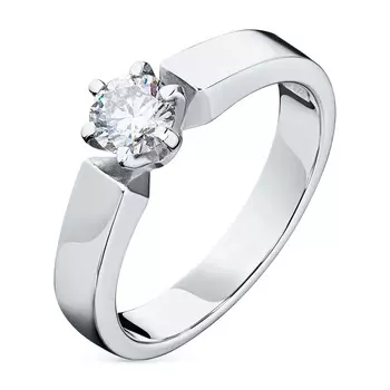 Кольцо из белого золота с бриллиантом э4001кц05166200