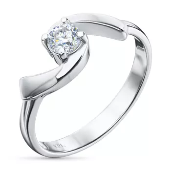 Кольцо из белого золота с бриллиантом э4001кц05200693