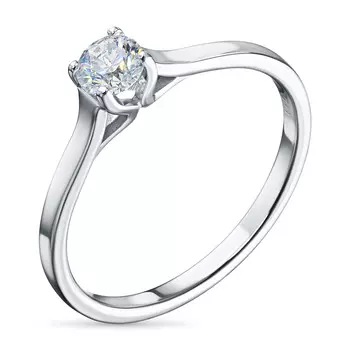 Кольцо из белого золота с бриллиантом э4001кц11210869