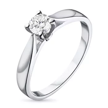 Кольцо из белого золота с бриллиантом э4001кц10151500