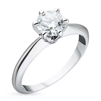 Кольцо из белого золота с бриллиантом э4001кц01178400