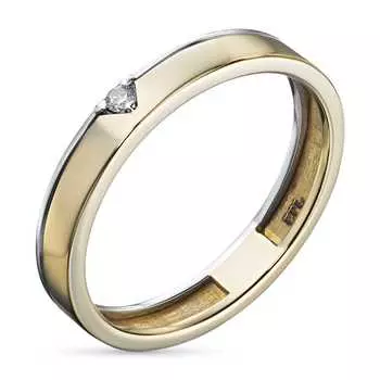 Кольцо из белого золота с бриллиантом э4101кц05220353