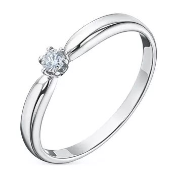 Кольцо из белого золота с бриллиантом э4701кц05151500