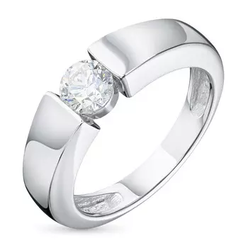 Кольцо из белого золота с бриллиантом э4701кц08210857