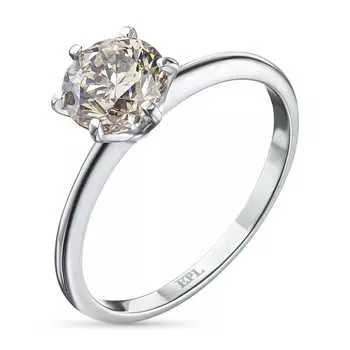 Кольцо из белого золота с бриллиантом э4001кц06210352