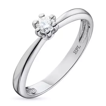 Кольцо из белого золота с бриллиантом э4701кц02134400