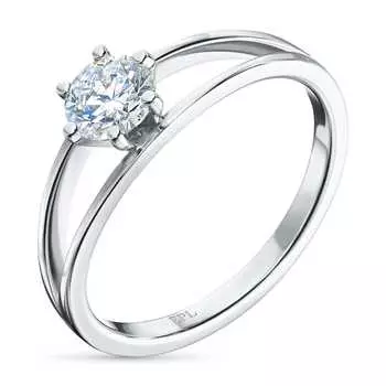 Кольцо из белого золота с бриллиантом э4001кц10220868