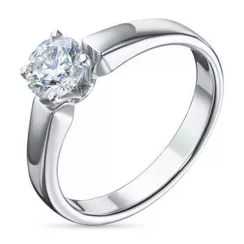 Кольцо из белого золота с бриллиантом э0901кц08220208